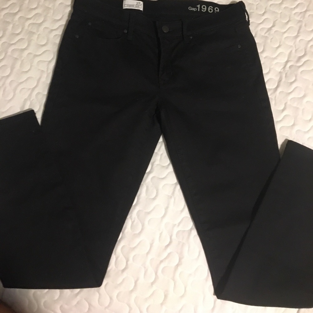 Gap 1969 black legging skinny jeans